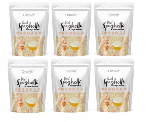 OstroVit Makaron Spaghetti Konjac BEZ GLUTENU VEGE 6 x 400g