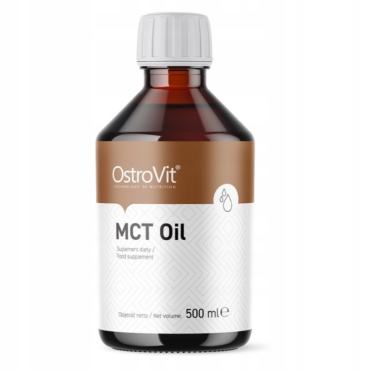 OstroVit Olej MCT 500 ml DIETA KETO Oil MCT Kwas Kaprylowy C8 C10 KOKOSOWY