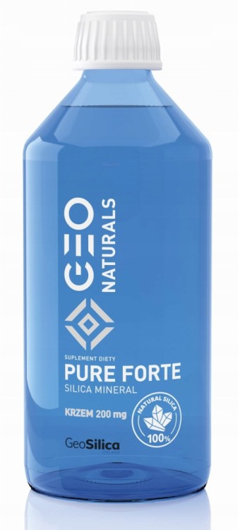 GEO Naturals PURE FORTE Silica 200MG KRZEM WŁOSY SKÓRA PAZNOKCIE STAWY