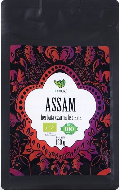 Ecoblik BIO Herbata czarna liściasta ASSAM 100% eko bez GMO 130g