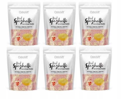 OstroVit Makaron Spaghetti Konjac 400 g MARCHEW 6 x 400g