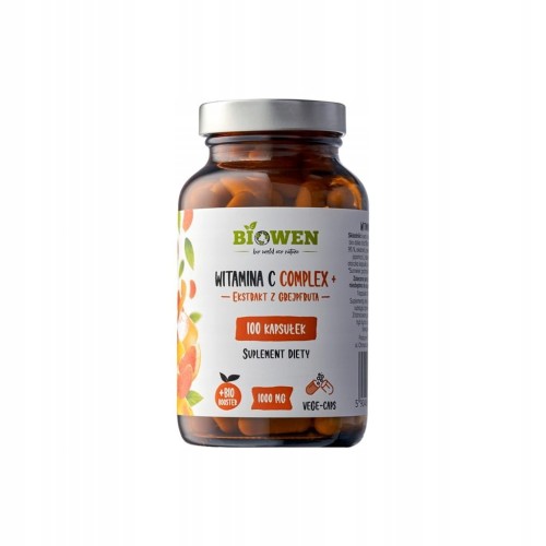 Witamina C Complex 100 kaps BIOWEN Hesperydyna Dzika róża Rutyna BIO