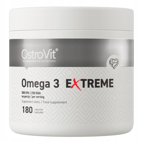 OSTROVIT OMEGA 3 EXTREME SERCE EPA DHA 1000 MG 180 CAPS KWASY TŁUSZCZOWE
