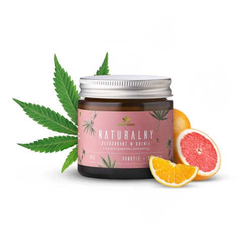 HempKing Naturalny Dezodorant konopny w kremie grejpfrut + pomarańcza