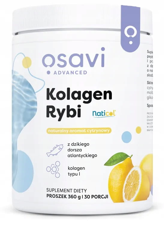 OSAVI KOLAGEN RYBI Z DZIKIEGO DORSZA ATLANTYCKIEGO TYPU I KOLANA STAWY 360g