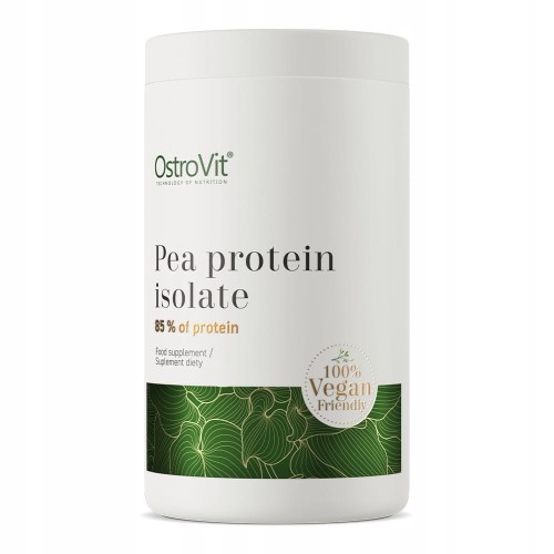 OstroVit Izolat Białko Grochu 480 g NATURALNE BIAŁKO ROŚLINNE WEGAŃSKIE 85%