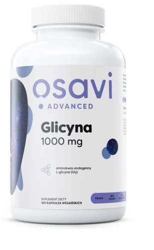 Osavi Glicyna 1000mg 120 vegan kaps SEN Pamięć UKŁAD NERWOWY Regeneracja