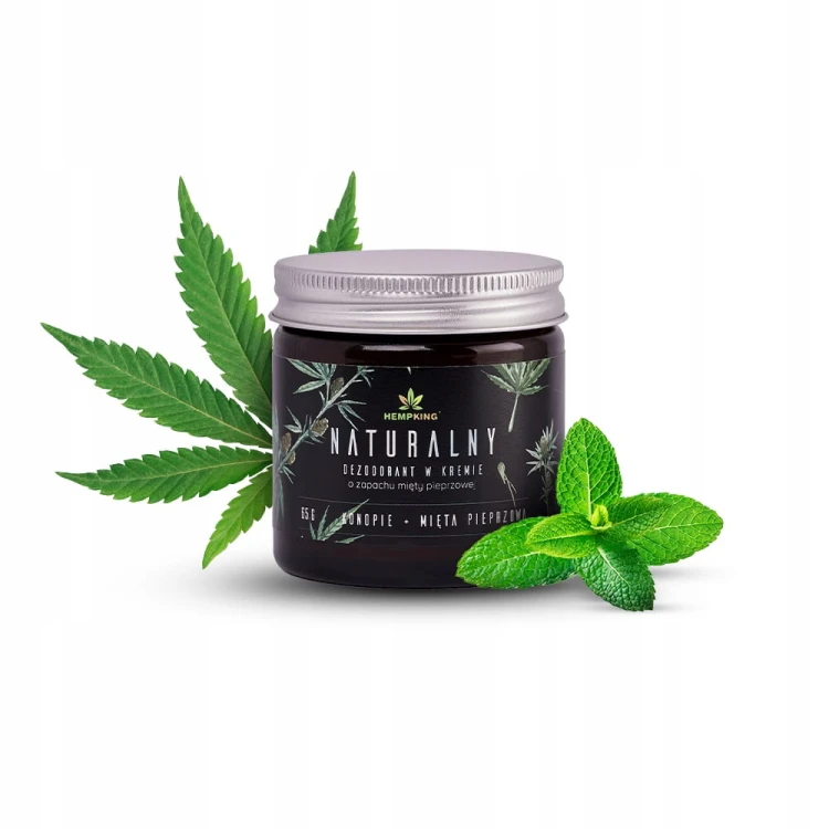 Hempking Naturalny Dezodorant w kremie Mięta Pieprzowa MĘSKI 65 g