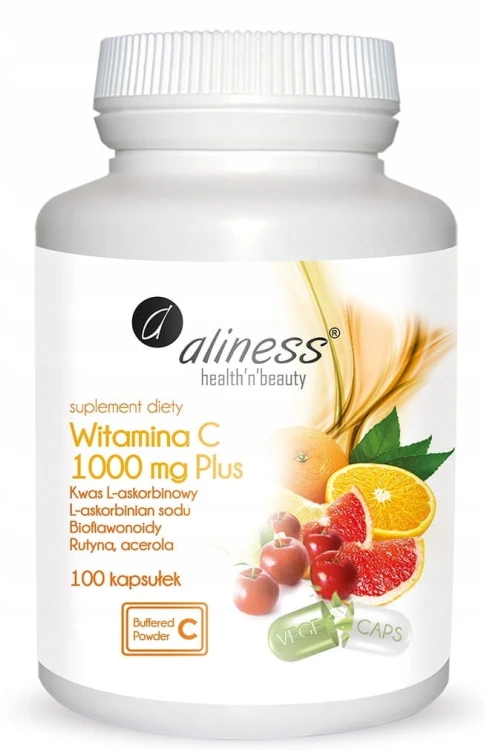 ALINESS WITAMINA C RUTYNA HESPERYDYNA 1000 MG Odporność Kwas L-askorbinowy