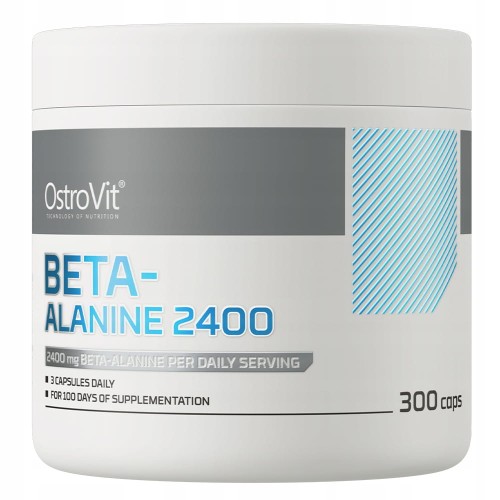OstroVit Beta-Alanine 2400 300 kaps ALANINA POMPA WYDOLNOŚĆ WYTRZYMAŁOŚĆ