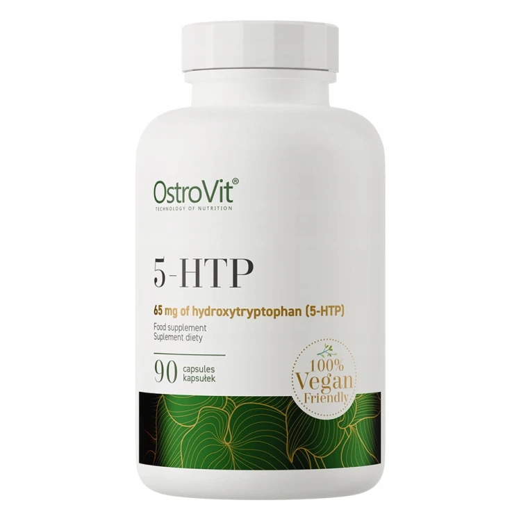 OstroVit 5-HTP 65 mg VEGE 90 kaps + L-Tryptofan i Witamina B6