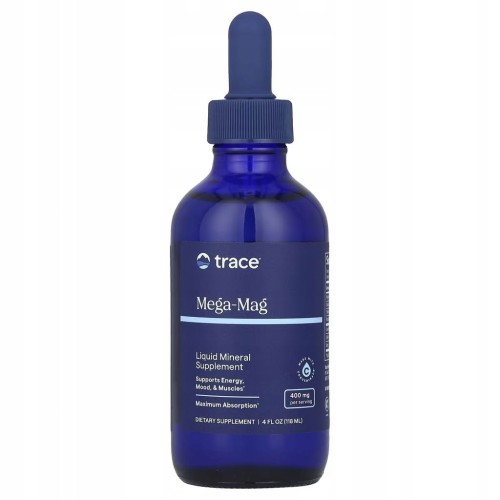 Trace Minerals Mega-Mag 400mg 118ml Minerały Śladowe Magnez Sód Potas