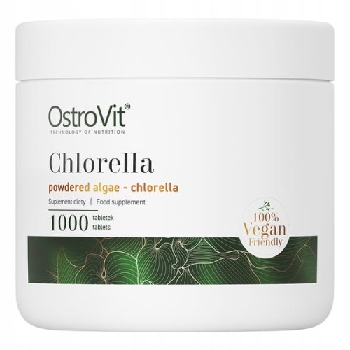 OstroVit Chlorella VEGE 1000 tab Sproszkowane ALGI 990 mg Superfood