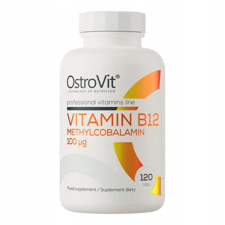 OstroVit Witamina B12 Metylokobalamina 100 µg 120 tab VITAMIN B12 Nerwy