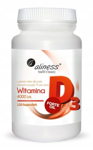 ALINESS WITAMINA D3 naturalna 4000 ju z lanoliny Anemia Cukrzyca Odporność