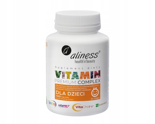 Aliness WITAMINY KOMPLEKS do ssania DLA DZIECI Multiwitamina 120 tab