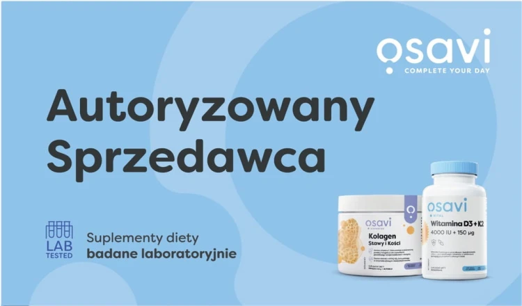 OSAVI Kolagen Typu 1 i 3 600g Peptydy Skóra Włosy WOŁOWY NATURALNY
